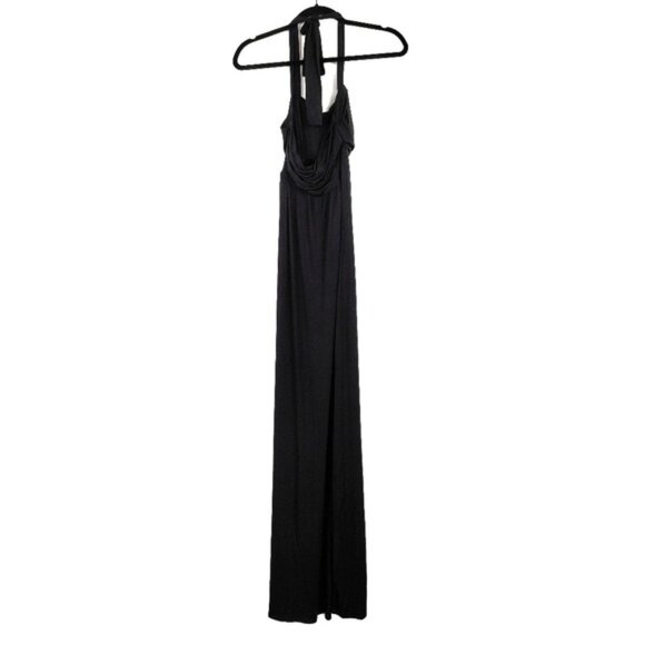 Ingrid & Isabel Womens Black Halter Neck Maxi Maternity Dress Size XS NWT - Picture 6 of 7